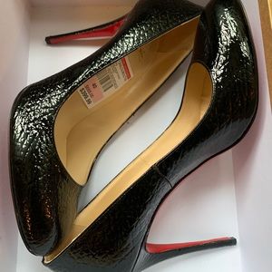 NEW - Black Christian Louboutin FIFI sz 40 - 10US